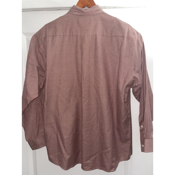 Brooks Brothers Shirt Mens Size XL Button Up Long Sleeve Red Knit Woven Cotton - Picture 5 of 12